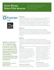 Case Study: Saks Fifth Avenue - QAS.com