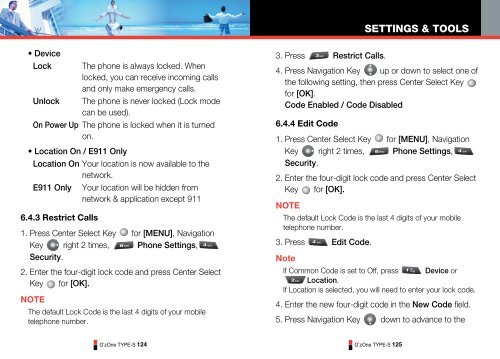 GzOne Type-S Eng_R - NEC CASIO Mobile Communications, Ltd.