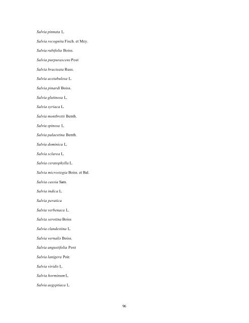 Checklist of Lebanon Plants - ODU