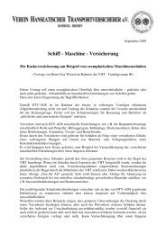 Schiff - Maschine - Versicherung - VHT