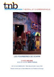 LES FOURBERIES DE SCAPIN - TNB