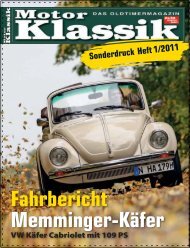MOTOR KLASSIK 01/2011 - Memminger Feine Cabrios