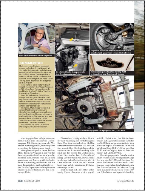 MOTOR KLASSIK 01/2011 - Memminger Feine Cabrios