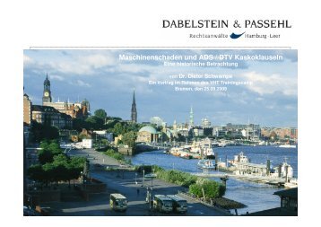 und Maschinenschäden - VHT