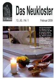 13. JG. / Nr. 1 Februar 2009 - Stiftspfarre Neukloster Wiener Neustadt