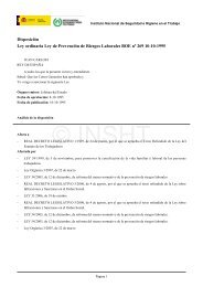 Descarga la Ley de Prevención de Riesgos Laborales - Coexphal
