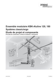 KBK Aluline : donnÃ©es techniques (PDF | 3.8 MB ) - Demag Cranes ...