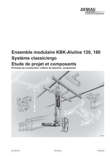 KBK Aluline : donnÃ©es techniques (PDF | 3.8 MB ) - Demag Cranes ...