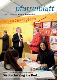 Neuste Ausgabe Pfarreiblatt - Pfarrei Hochdorf