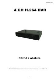 4 CH H.264 DVR - VIAKOM - NovÃ© IP kamery Vivotek