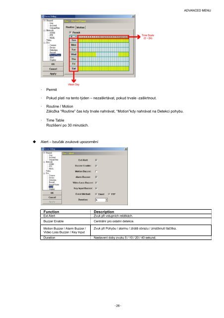 4 CH H.264 DVR - VIAKOM - NovÃ© IP kamery Vivotek