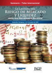 Riesgo de Mercado y Liquidez - Alide