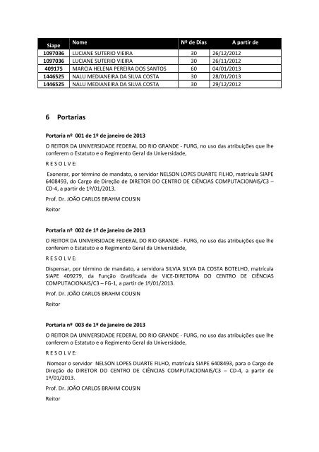 UNIVERSIDADE FEDERAL DO RIO GRANDE - FURG - progep