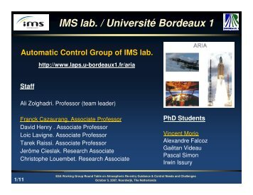 IMS lab. / UniversitÃ© Bordeaux 1