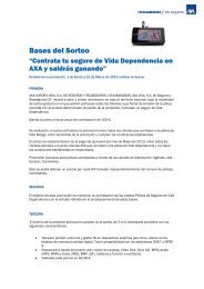 Seguros de Vida Dependencia AXA: Bases Promociones