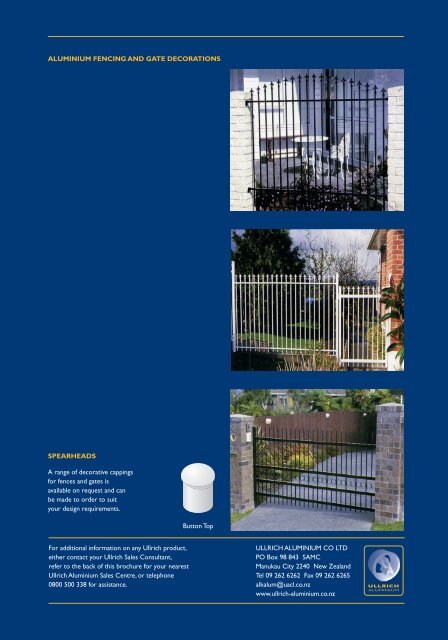 Fences & Gates - Ullrich Aluminium