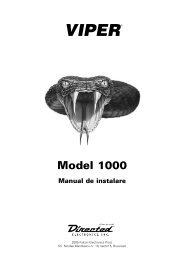Documentatie Alarma auto VIPER 1002 - Auto100.ro