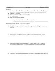 ChemBE 409 Final Exam December 15, 2009 Guidelines ... - Gray Lab