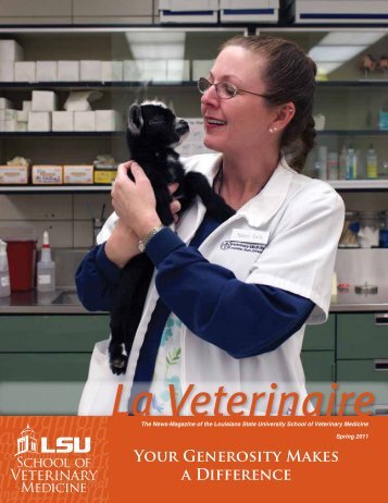 Your Generosity Makes a Difference - School of Veterinary Medicine ...