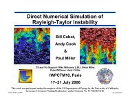 Direct Numerical Simulation of Rayleigh-Taylor ... - ASC at Livermore