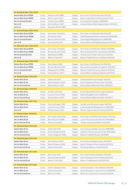 Programmheft Birrhard Open 2013 als WEB Version - RTCA