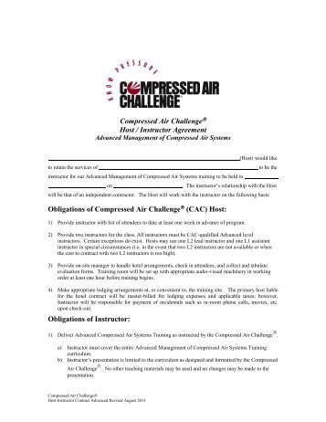 Advanced - Compressed Air Challenge