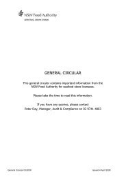 General circular 03/2008 - NSW Food Authority