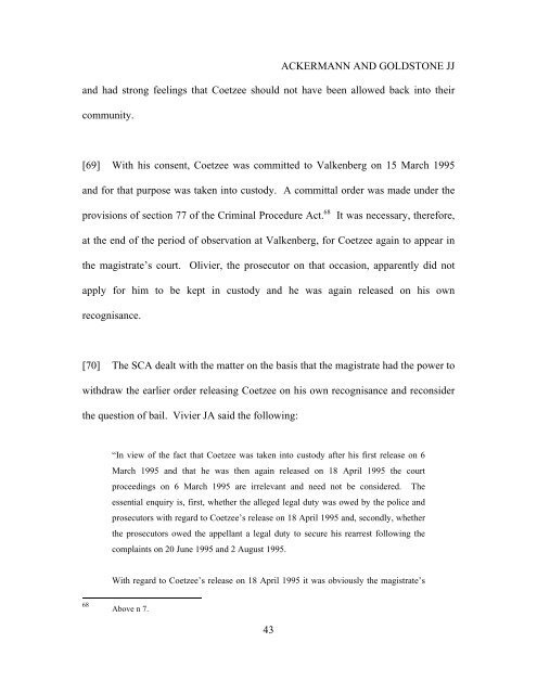 CONSTITUTIONAL COURT OF SOUTH AFRICA Case CCT ... - saflii