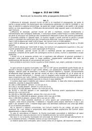 Legge n. 212 del 1956 - Partito dei Comunisti Italiani