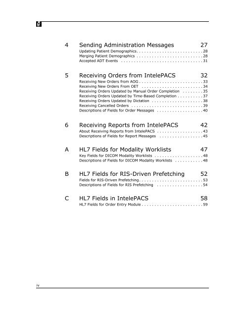 HL7 Conformance - Intelerad