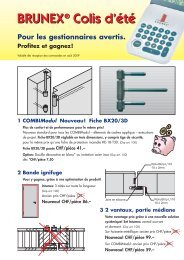 Fiche BX20/3D - Brunex