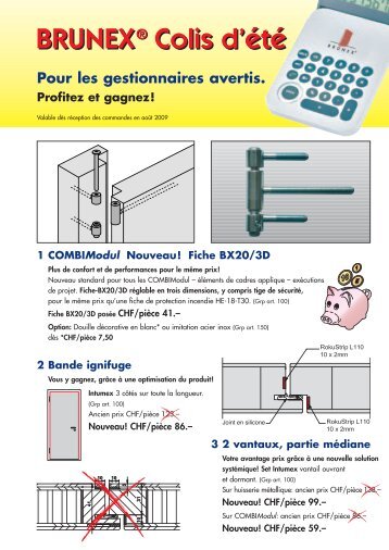 Fiche BX20/3D - Brunex