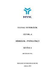 ulusal yeterlilik 12uy00..-4 hidrolik - pnömatikçi seviye 4 - Hak-İş ...