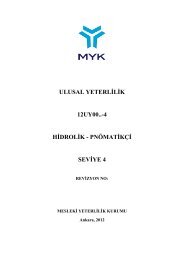 ulusal yeterlilik 12uy00..-4 hidrolik - pnömatikçi seviye 4 - Hak-İş ...