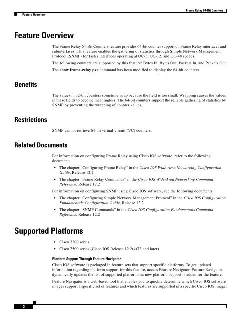 Cisco IOS Wide-Area Networking Configuration Guide - Free Books