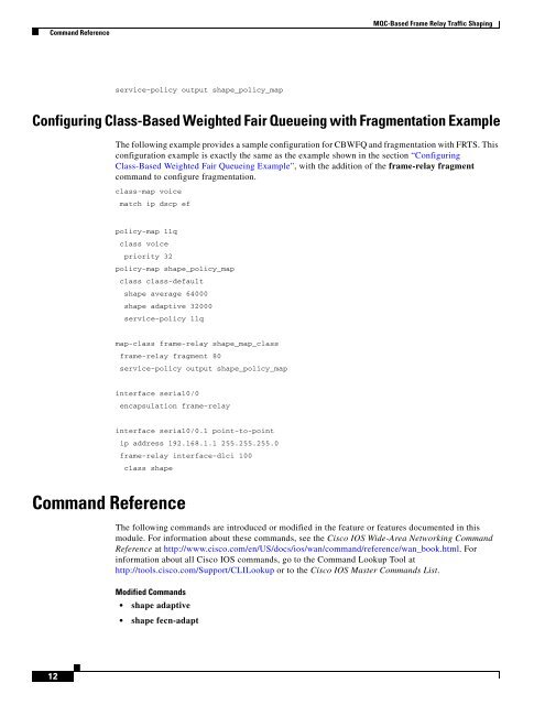 Cisco IOS Wide-Area Networking Configuration Guide - Free Books