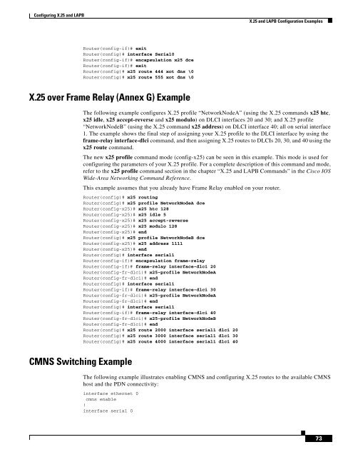 Cisco IOS Wide-Area Networking Configuration Guide - Free Books