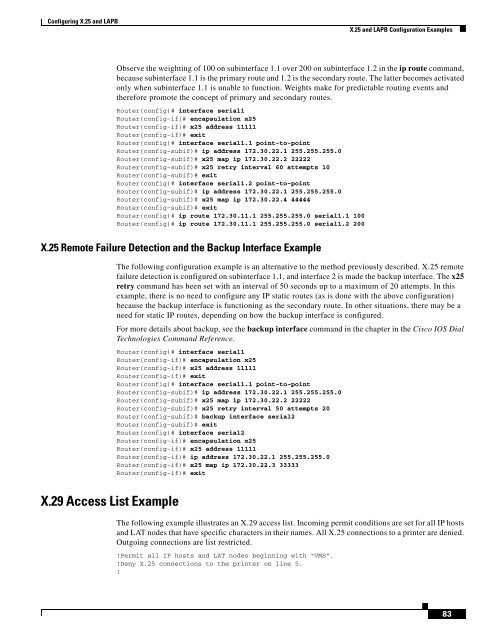 Cisco IOS Wide-Area Networking Configuration Guide - Free Books