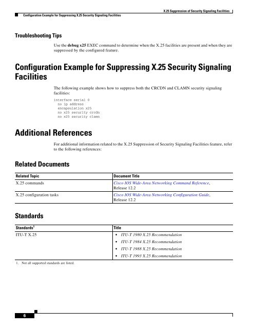 Cisco IOS Wide-Area Networking Configuration Guide - Free Books