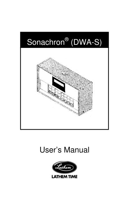 the user's guide - Lathem Time Corporation