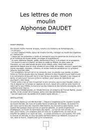 Les lettres de mon moulin Alphonse DAUDET - livrefrance.com