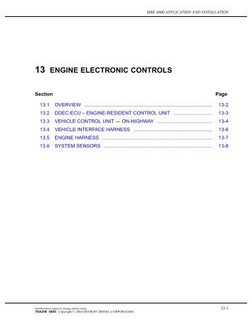 Chapter 13 - Engine Electronic Controls - ddcsn