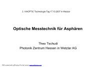 Anwendung Asphären - ViaOptic GmbH