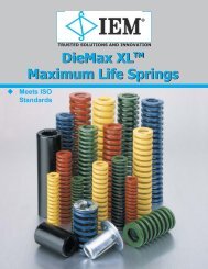 DieMax XLTM Maximum Life Springs - Danly IEM