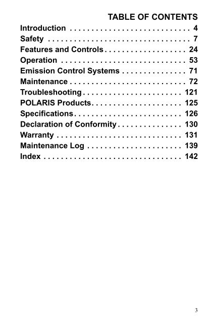 Owner's Manual - Polaris