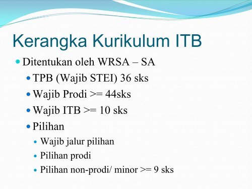 Usulan Kurikulum Program Studi Teknik Elektro ITB 2008