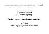 Nichtabbildende Optik - ViaOptic GmbH