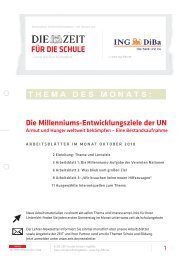 Oktober: Die Millenniums-Entwicklungsziele der UN - ZEIT ONLINE