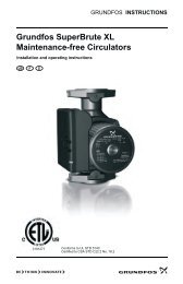 Grundfos SuperBrute XL Maintenance-free Circulators