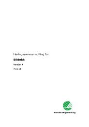 Høringssammanstilling for Bildekk - Svanen